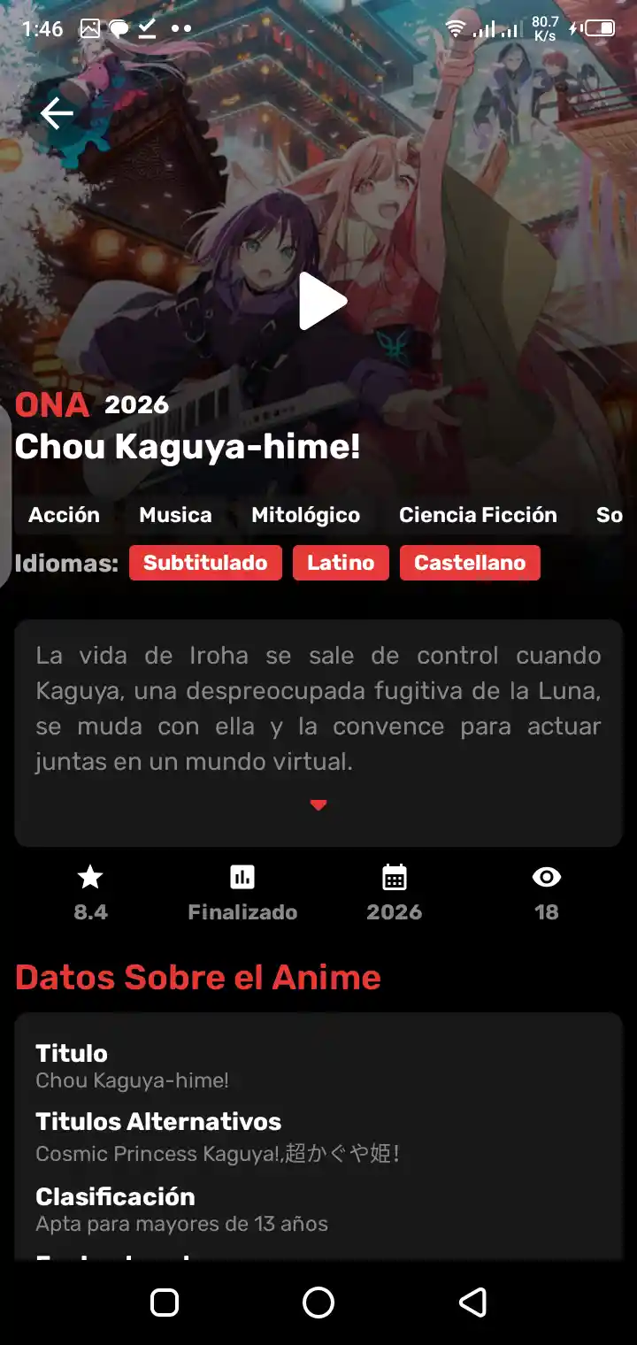 Kawaii Anime on Android device